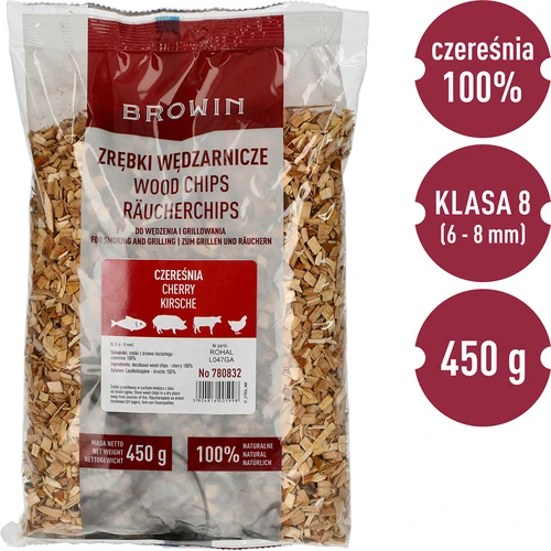 Štěpky na uzení/grilování, třešeň, 450 g, tř. 8 - 3