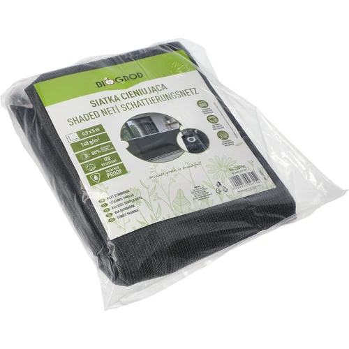 Stínící síť (80%, 140 g/m2) 0,9x5 m, grafitová - 2
