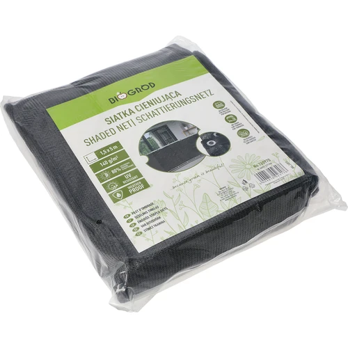 Stínící síť (80%, 140 g/m2) 1,5 x 5 m, grafitová - 2