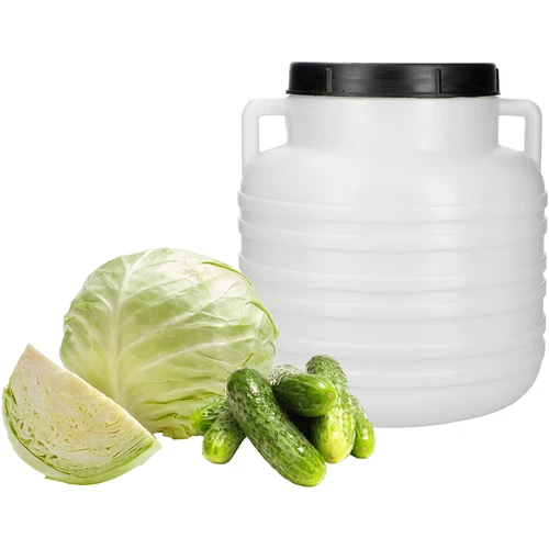 Sud Kiszonka 10 l – bílý, s úchyty - 4