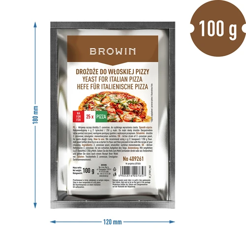 Sušené droždí na italskou pizzu - 100 g - 3