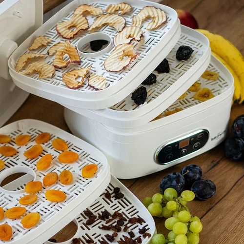 Sušička na houby, ovoce, zeleninu a bylinky s regulací teploty, 240W, bílá - 19