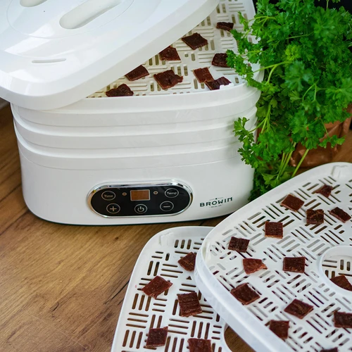 Sušička na houby, ovoce, zeleninu a bylinky s regulací teploty, 240W, bílá - 22