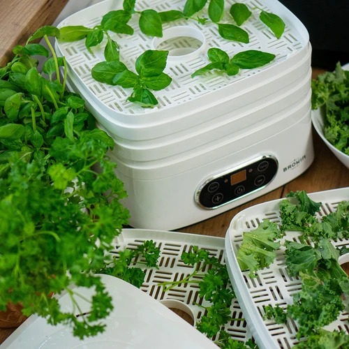 Sušička na houby, ovoce, zeleninu a bylinky s regulací teploty, 240W, bílá - 23