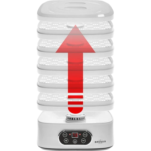 Sušička na houby, ovoce, zeleninu a bylinky s regulací teploty, 240W, bílá - 10