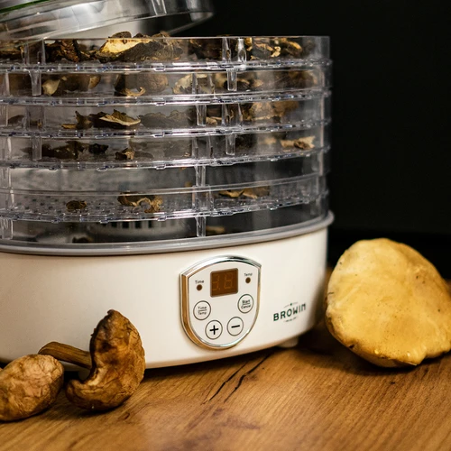 Sušička na houby, ovoce, zeleninu a bylinky s regulací teploty, 240W, průhledná - 14