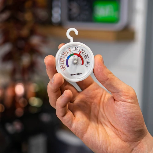 Teploměr do ledniček a mrazniček (-35°C do +45°C) Ø 5cm - 3