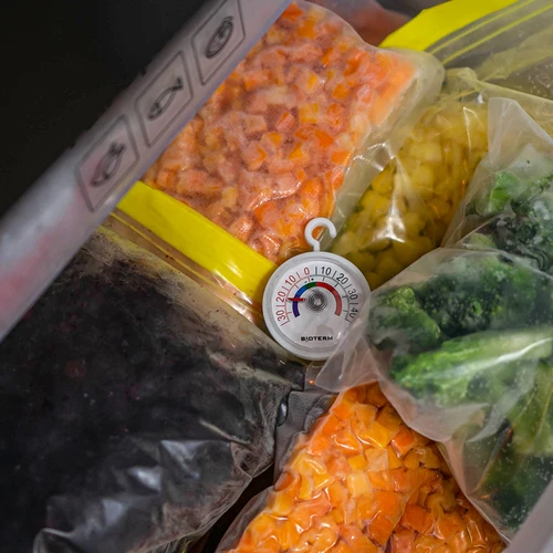 Teploměr do ledniček a mrazniček (-35°C do +45°C) Ø 5cm - 5