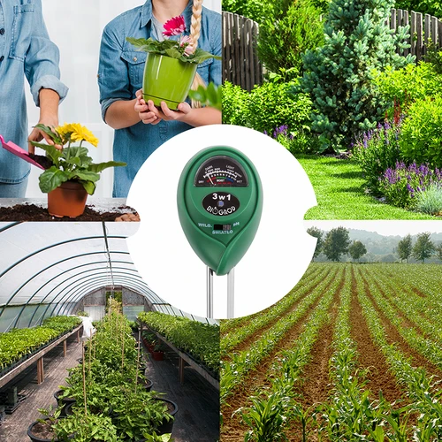 Tester substrátu 3v1 - pH, vlhkost, oslunění - 11