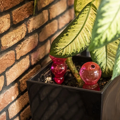 Trojitá zavlažovací koule (tříkomorová), průhledná růžová, 600 ml - 8