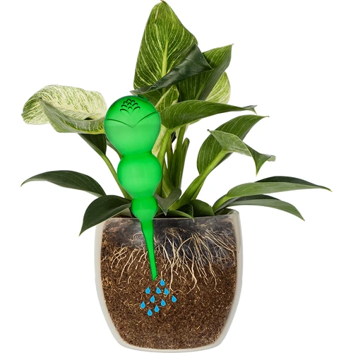 Trojitá zavlažovací koule (tříkomorová), průhledná zelená, 600 ml - 3