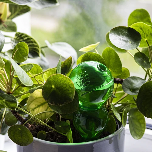 Trojitá zavlažovací koule (tříkomorová), průhledná zelená, 600 ml - 7