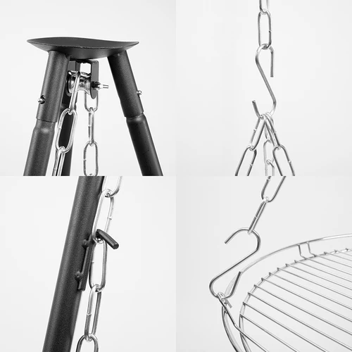 Trojnožka na ohniště s roštem, 150 cm - 4