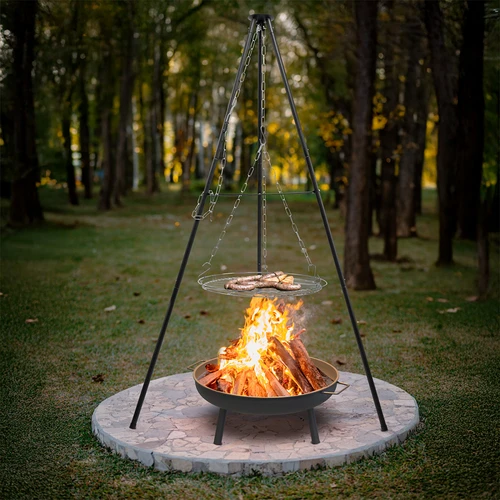 Trojnožka na ohniště s roštem, 150 cm - 7