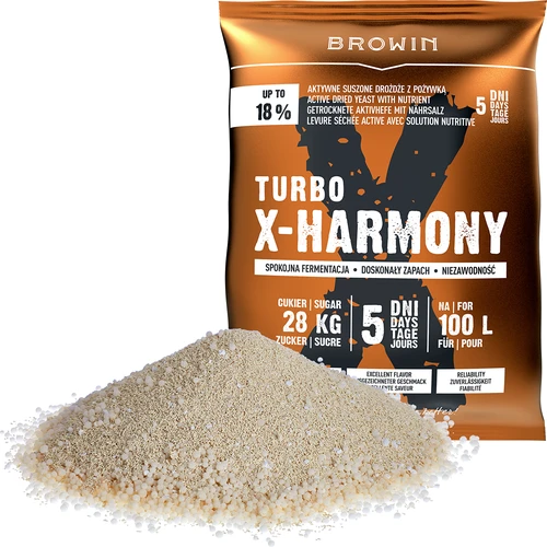 Turbo kvasnice X-Harmony 18%, 100 L, 360g - 3