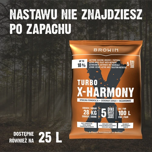 Turbo kvasnice X-Harmony 18%, 100 L, 360g - 7