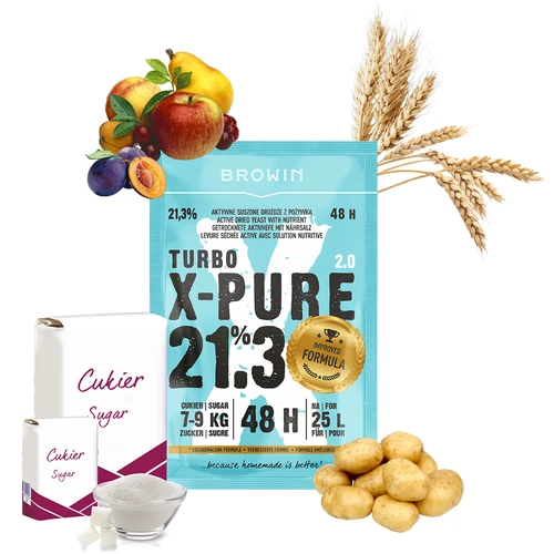 Turbo kvasnice X-Pure 21,3 % 48 h, 25 l - 4