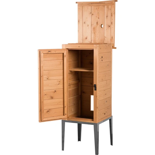 Udicí komora z modřínu, 200 l, s nerezovým podstavcem - 2