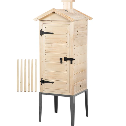 Udicí komora ze smrkového dřeva, 200 l, s nerezovým podstavcem