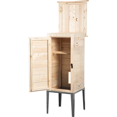 Udicí komora ze smrkového dřeva, 200 l, s nerezovým podstavcem - 2