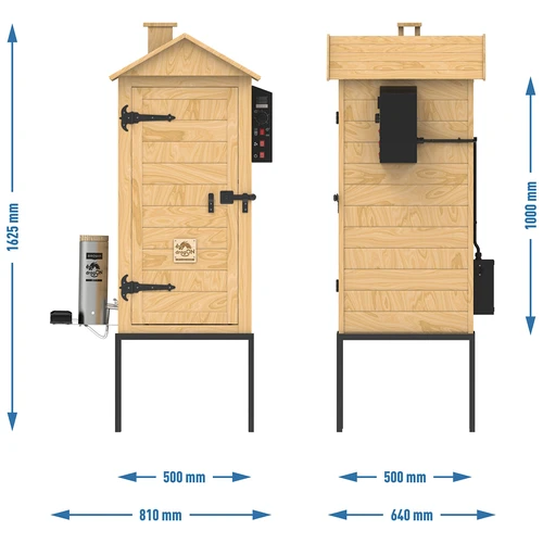 Udírna 200 L dragON Larch E21 - z modřínu, s elektrickým topným modulem a ovladačem - 14