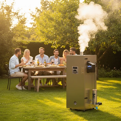 Udírna dragON ocelová 220 l, IQ – s řídicí jednotkou Wi‑Fi - 15