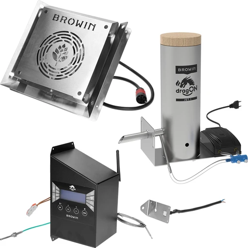 Udírna dragON ocelová 220 l, IQ – s řídicí jednotkou Wi‑Fi - 8