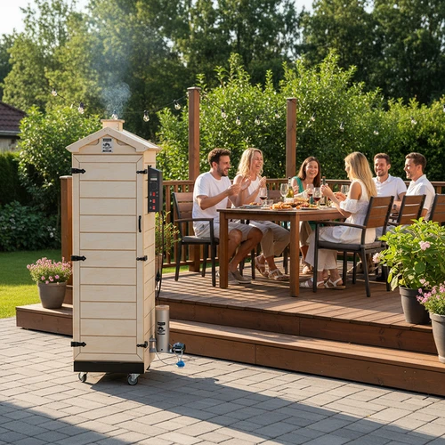 Udírna dragON PLYWOOD NATURE – bezrámová, modulární, s digitální řídicí jednotkou, 320 l - 13