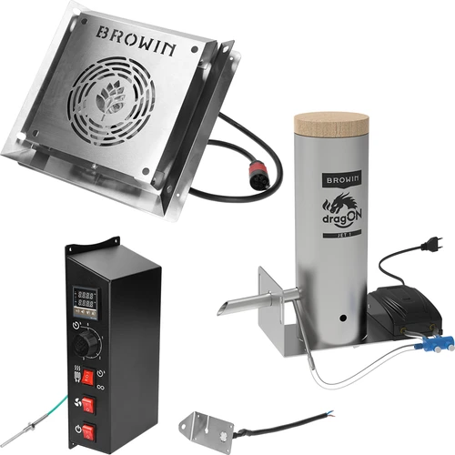 Udírna dragON PLYWOOD NATURE – bezrámová, modulární, s digitální řídicí jednotkou, 320 l - 7