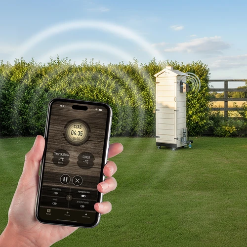 Udírna dragON PLYWOOD NATURE – bezrámová, modulární, s řídicí jednotkou Wi‑Fi, 320 l - 12