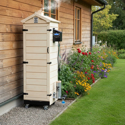 Udírna dragON PLYWOOD NATURE – bezrámová, modulární, s Wi‑Fi řídicí jednotkou, 320 l - 15
