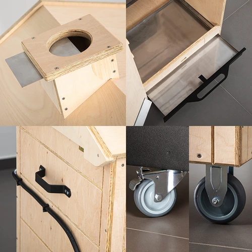 Udírna dragON PLYWOOD NATURE – bezrámová, modulární, s Wi‑Fi řídicí jednotkou, 320 l - 6