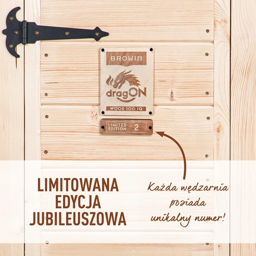 Udírna s Wi-Fi, 200 l – dragON WOOD 100IQ s elektrickým topným modulem a řídicí jednotkou - 4