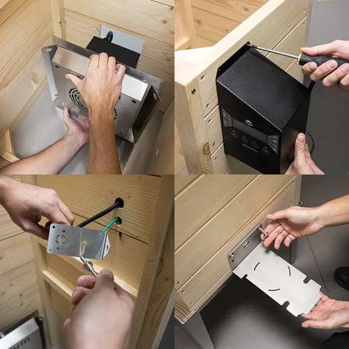 Udírna s Wi-Fi, 200 l – dragON WOOD 100IQ s elektrickým topným modulem a řídicí jednotkou - 14