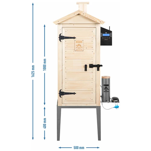 Udírna s Wi-Fi, 200 l – dragON WOOD 100IQ s elektrickým topným modulem a řídicí jednotkou - 13