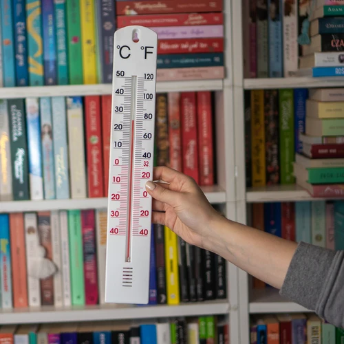 Univerzální bílý teploměr (-40°C do +50°C) 40cm - 3