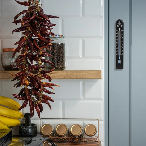 Univerzální teploměr (-30 až +50°C), 17 cm, černý - 6