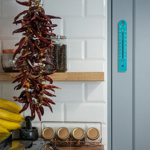 Univerzální teploměr (-30 až +50°C), 17 cm, modrý - 5