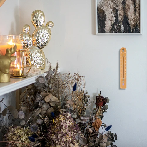 Univerzální teploměr (-30 až +50°C), 17 cm, světle hnědý - 6