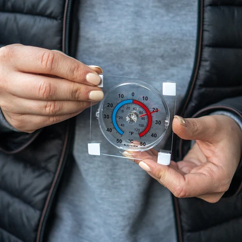 Univerzální transparentní teploměr, samolepicí (-50°C do +50°C) - 5