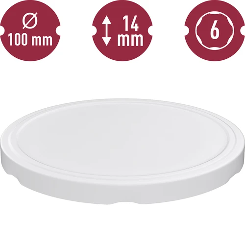 Uzávěr fi 100 bílý - 10 ks - 3