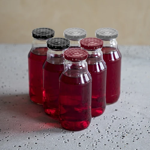 Uzávěr fi 43 mm puntíky mix - 10 ks - 11