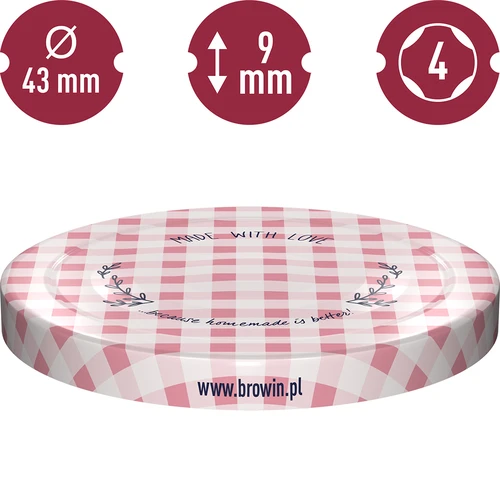 Uzávěr fi 43 mřížka - 10 ks - 10