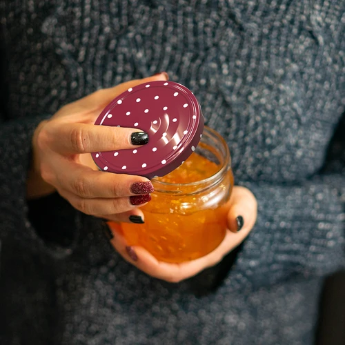 Uzávěr fi 66/4 mix teček - 10 ks. - 10