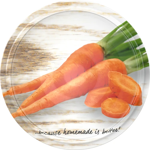 Uzávěr fi 66/4 obrázky zeleniny - 10 ks. - 6