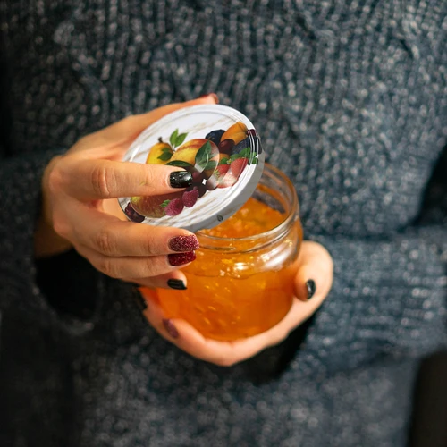 Uzávěr fi 66/4 ovoce na bílém pozadí - 10 ks - 6