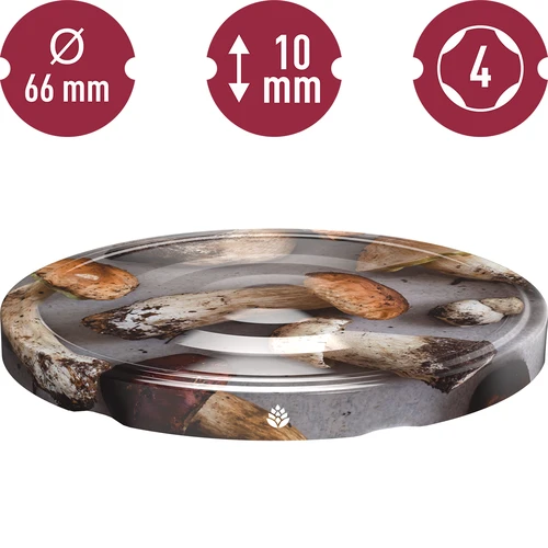 Uzávěr fi 66 houby 2 - 10ks. - 3