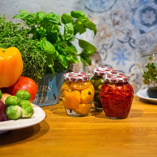 Uzávěr fi 82/6 paprikové kresby - 10ks. - 4