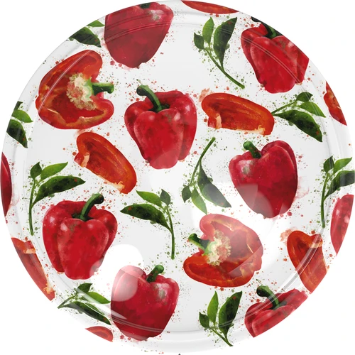 Uzávěr fi 82/6 paprikové kresby - 10ks.