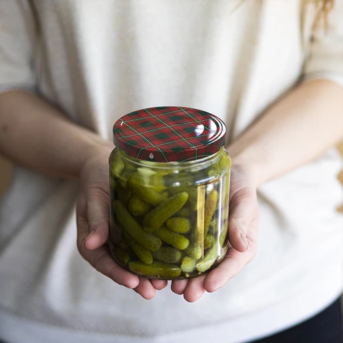 Uzávěr fi82/6 skotská kostka mix, 10 ks. - 8